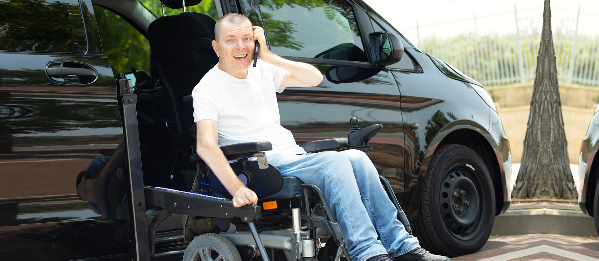 old man sitting on his wheelchair